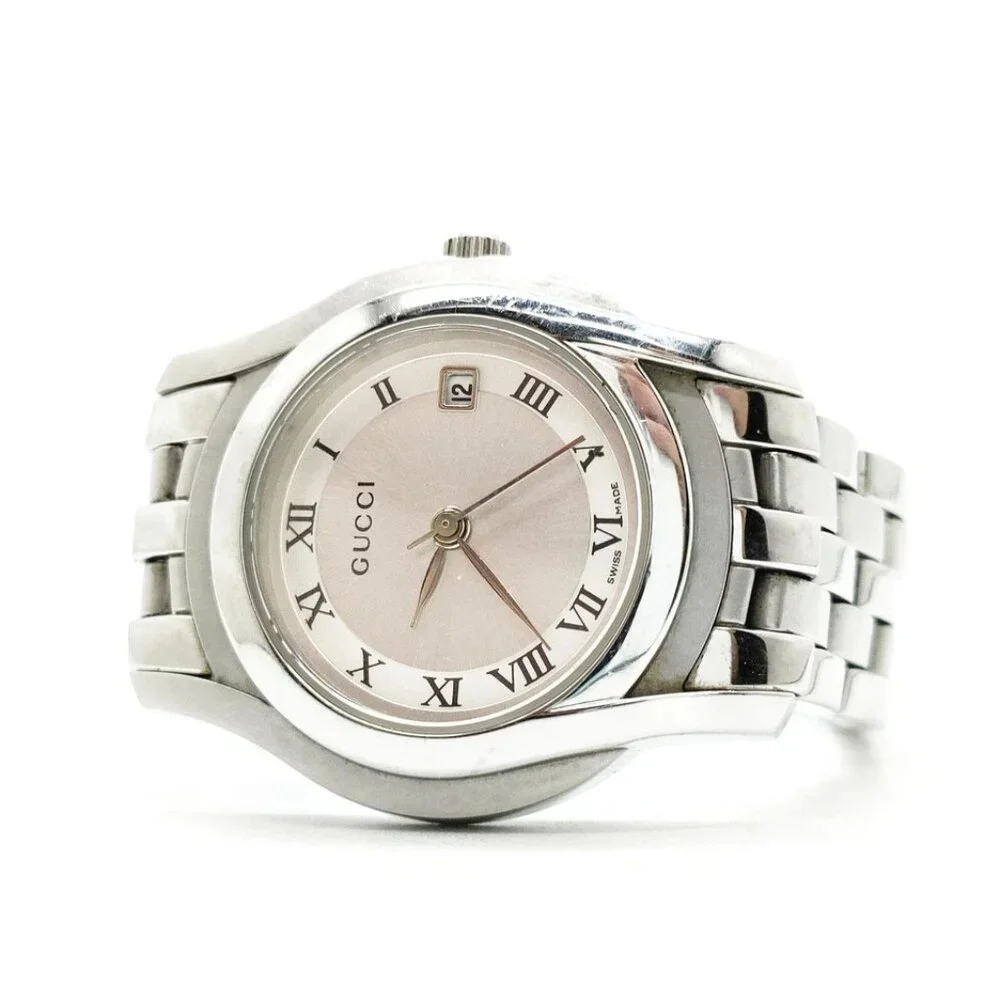 Gucci Watch 5500L 27mm Women's Whites X Silver 140-081925 - Picture 2 of 9